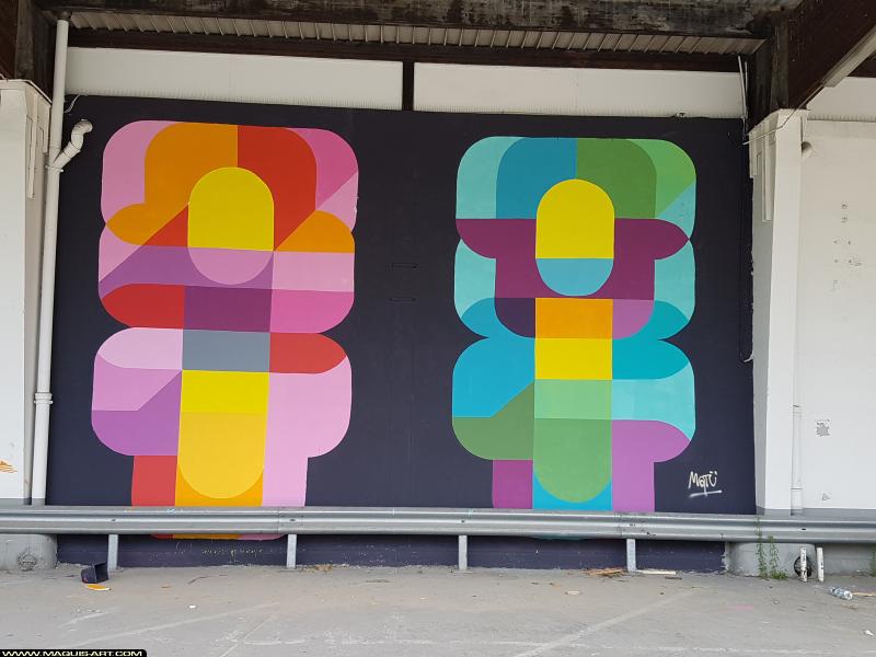 Graffiti de Matu à L'Aérosol Paris (14 juillet 2017)