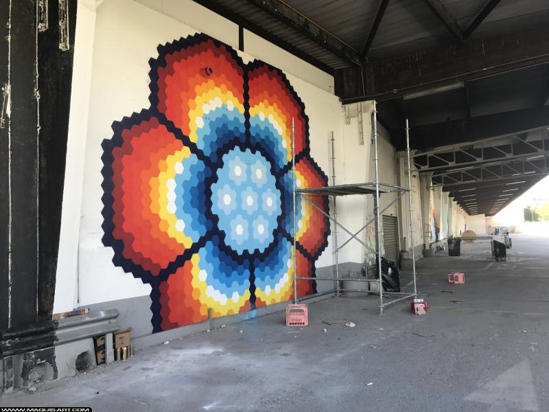 Graffiti de F Despedes à L'Aérosol Paris (15 juillet 2017)