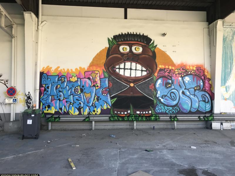 Graffiti de ??? à L'Aérosol Paris (15 juillet 2017)