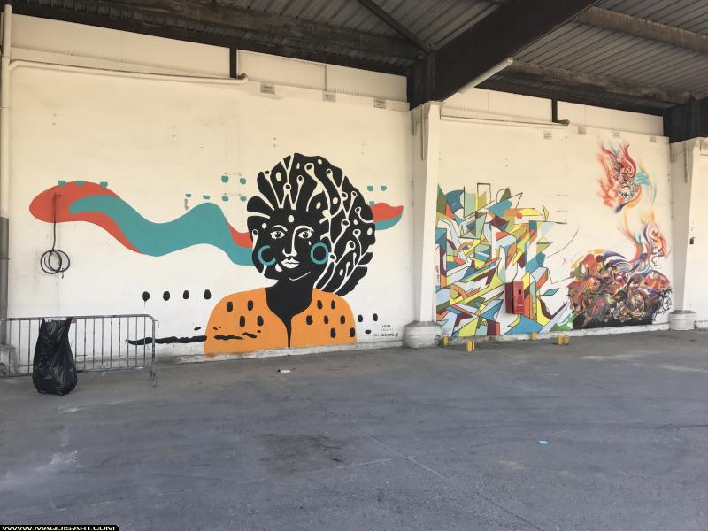 Graffiti de Jowel, R2rien et Ceciro à L'Aérosol Paris (15 juillet 2017)