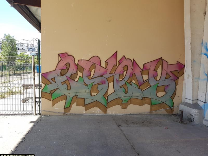 Esey - Artiste Graffiti au Wall of Fame L'Aérosol
