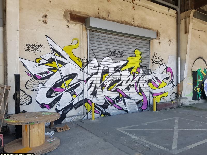 Graffiti de Socrome à L'Aérosol Paris (17 juillet 2017)