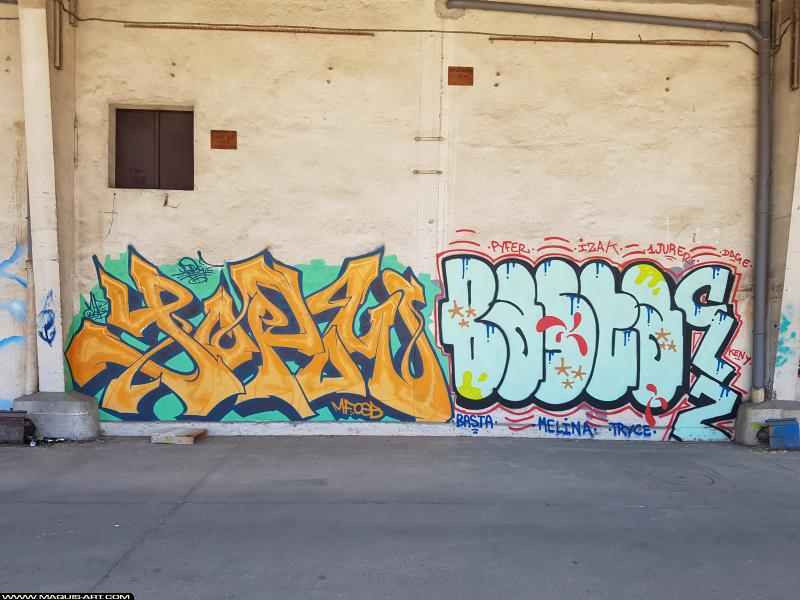 Basta - Artiste Graffiti au Wall of Fame L'Aérosol