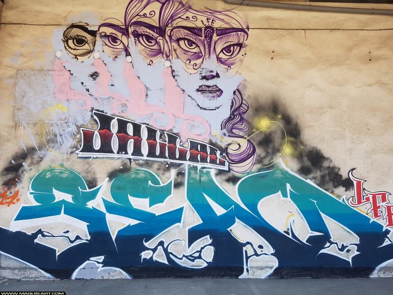 Graffiti de Sead et Jallal à L'Aérosol Paris (17 juillet 2017)