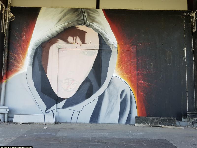 Graffiti de Ksr à L'Aérosol Paris (18 juillet 2017)