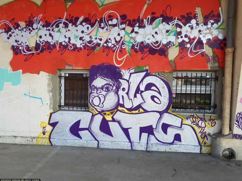 Graffiti de Cuts et Orla à L'Aérosol Paris (18 juillet 2017)