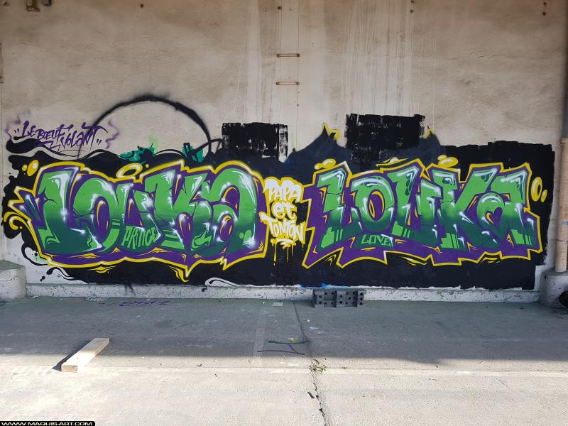 Graffiti de Cuts et Orla à L'Aérosol Paris (18 juillet 2017)