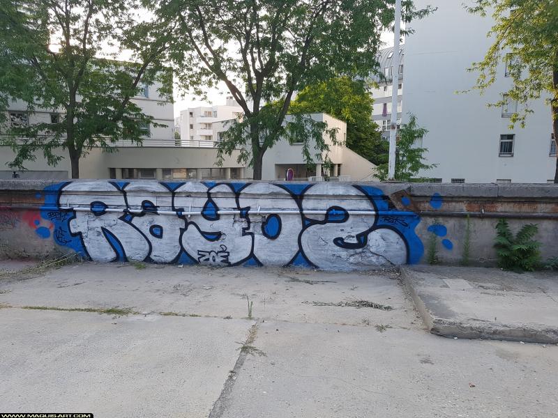 Graffiti de Rayoz à L'Aérosol Paris (18 juillet 2017)