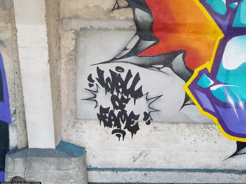 Graffiti d'Elas à L'Aérosol Paris (18 juillet 2017)