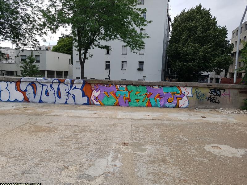 Jikte - Artiste Graffiti au Wall of Fame L'Aérosol