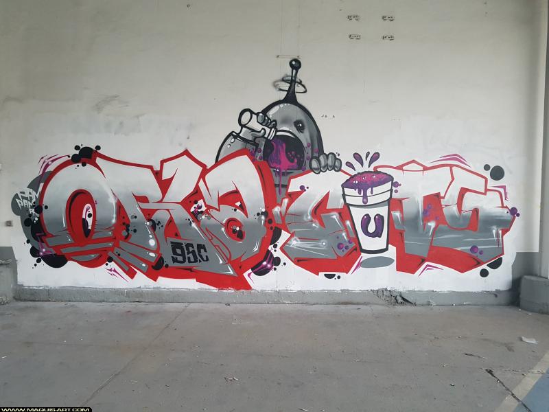 Graffiti de Cuts et Orizon à L'Aérosol Paris (19 juillet 2017)
