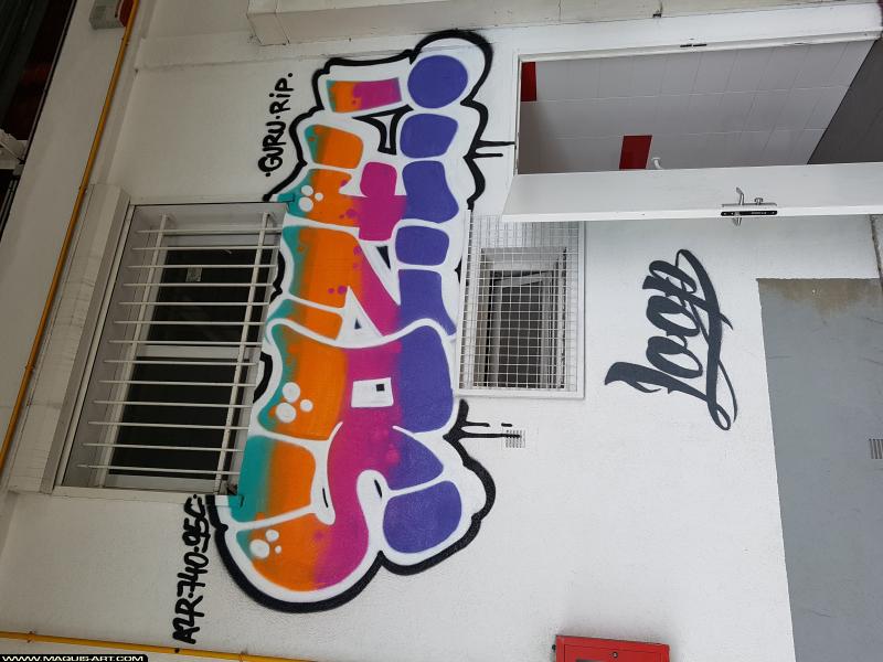 Graffiti de Soze à L'Aérosol Paris (19 juillet 2017)