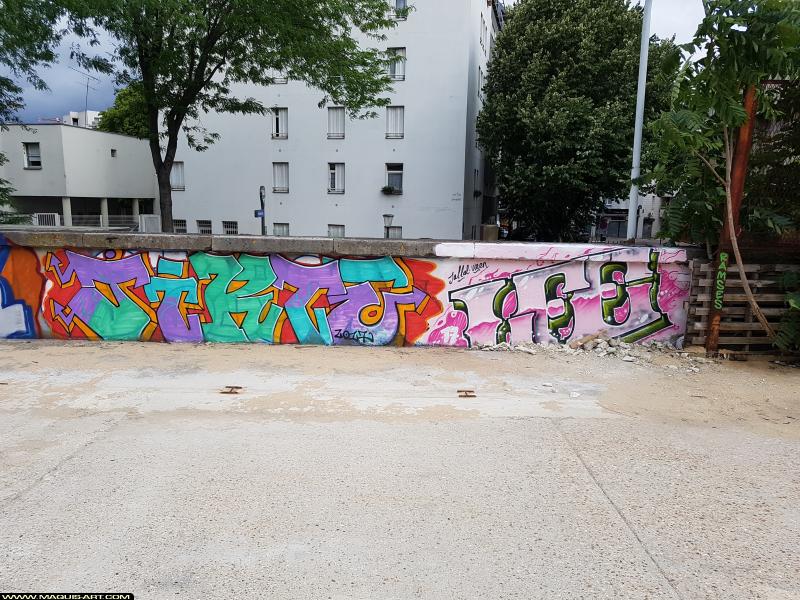Graffiti de Jikte à L'Aérosol Paris (19 juillet 2017)