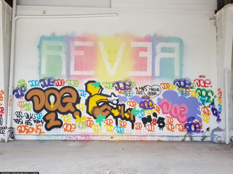 Doé - Artiste Graffiti au Wall of Fame L'Aérosol