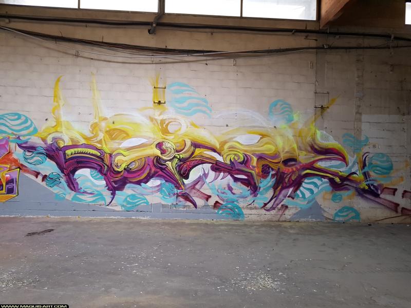 Graffiti de Horor à L'Aérosol Paris (23 juillet 2017)