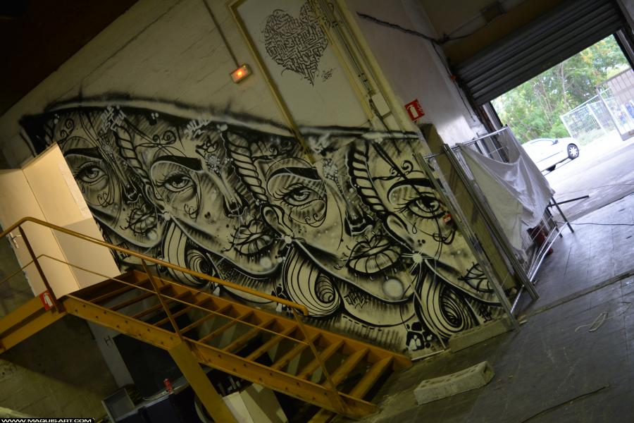 Graffiti de Jallal à L'Aérosol Paris (23 juillet 2017)