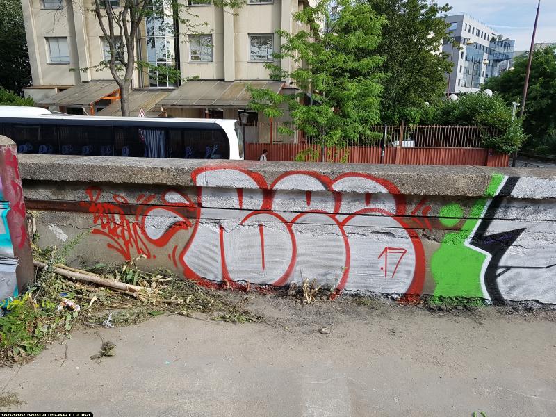 Graffiti de Michael Beerens à L'Aérosol Paris (29 juillet 2017)
