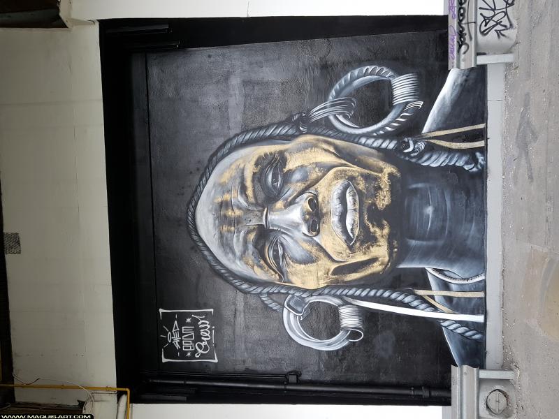 Graffiti de Swed à L'Aérosol Paris (3 août 2017)