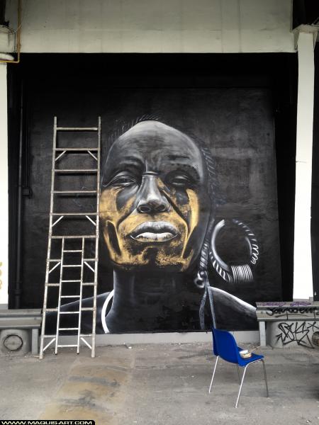 Graffiti de Swed à L'Aérosol Paris (2 août 2017)