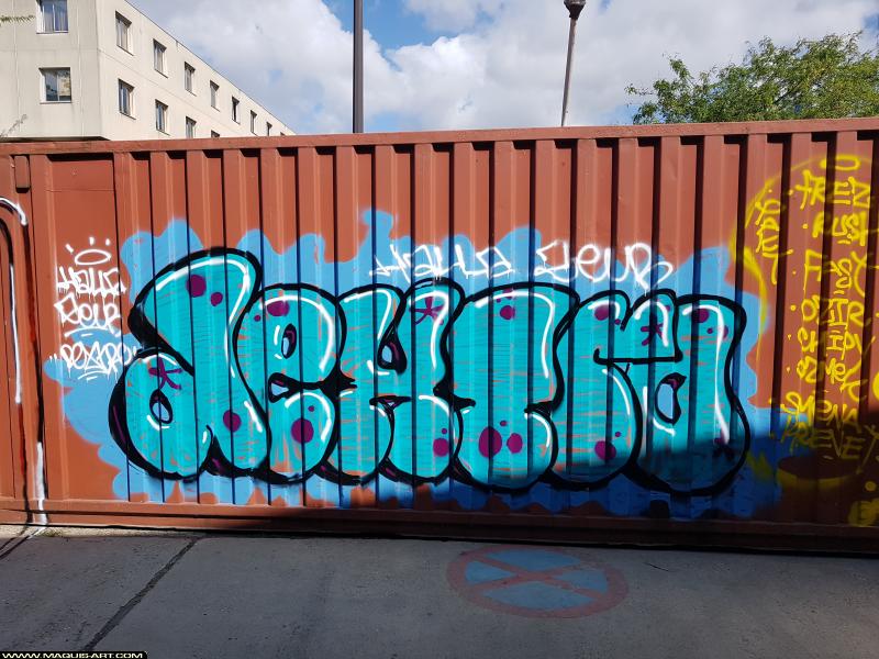 Graffiti de Dextra à L'Aérosol Paris (5 août 2017)
