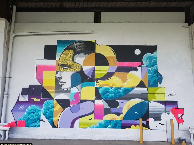 Graffiti de Norione à L'Aérosol Paris (5 août 2017)