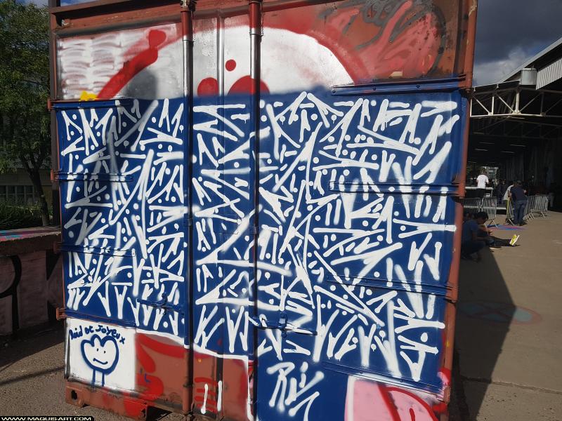 Graffiti de ??? à L'Aérosol Paris (5 août 2017)