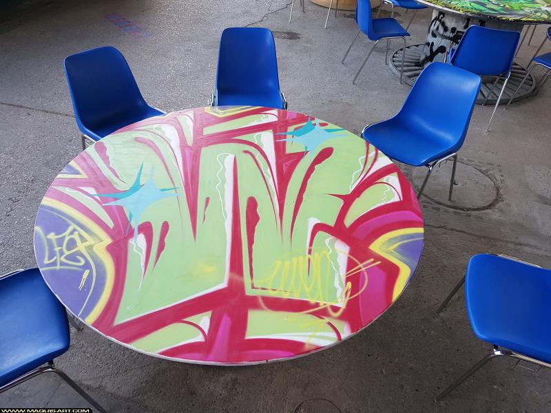 Graffiti de Wuen à L'Aérosol Paris (5 août 2017)