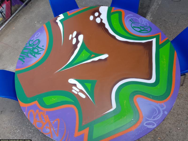 Graffiti d'Osen à L'Aérosol Paris (5 août 2017)