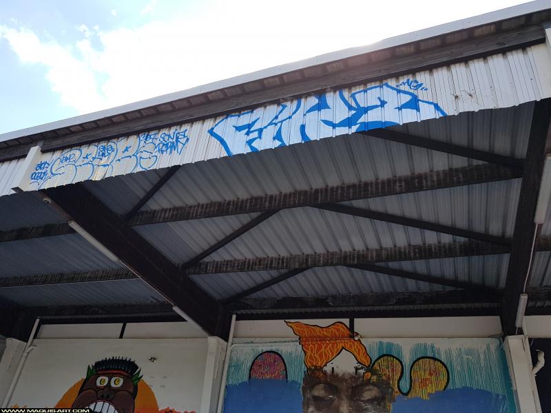 Graffiti de Seze et 2feak à L'Aérosol Paris (5 août 2017)