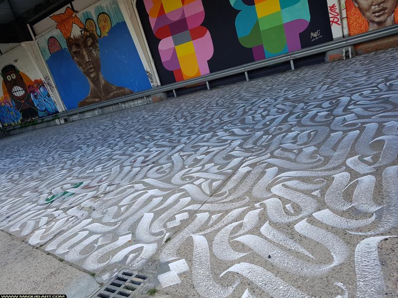 Graffiti de Vincent Box à L'Aérosol Paris (5 août 2017)