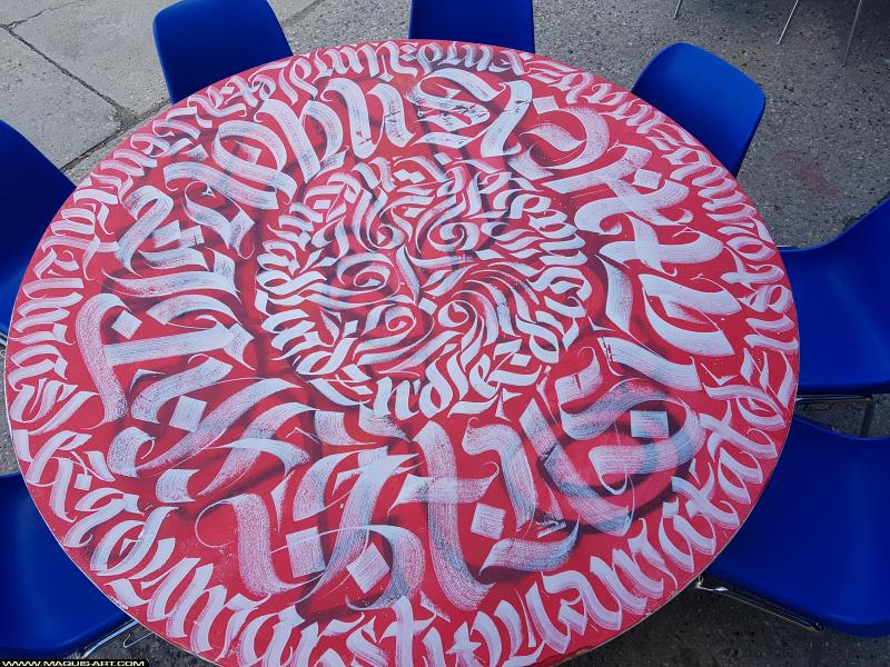 Graffiti de Vincent Box à L'Aérosol Paris (5 août 2017)