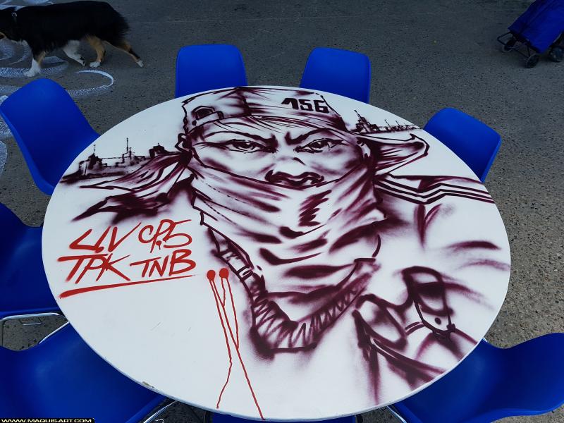 Graffiti de Fast à L'Aérosol Paris (5 août 2017)