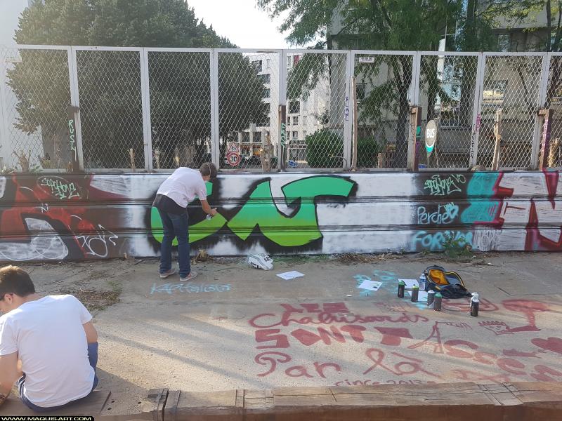 Graffiti de ??? à L'Aérosol Paris (6 août 2017)