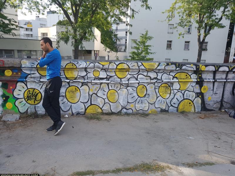 Graffiti de Filip à L'Aérosol Paris (6 août 2017)