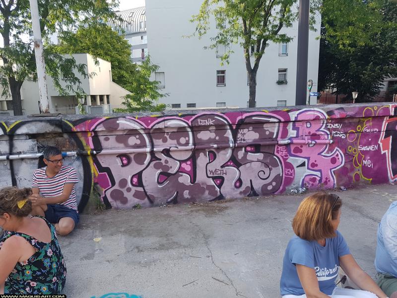 Graffiti de ??? à L'Aérosol Paris (6 août 2017)