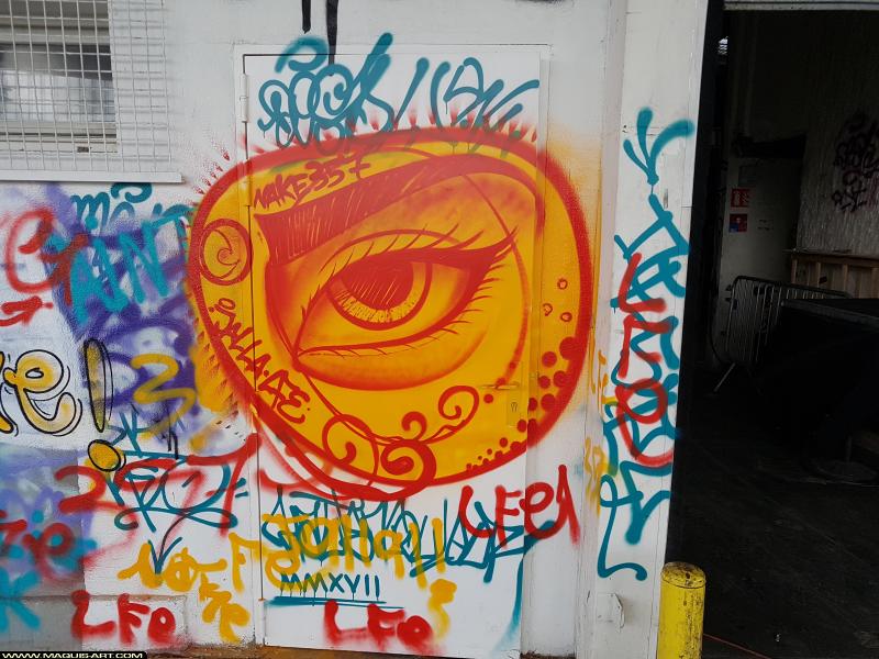 Graffiti de Jallal à L'Aérosol Paris (8 août 2017)