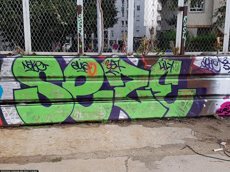 Graffiti de Seze à L'Aérosol Paris (9 août 2017)