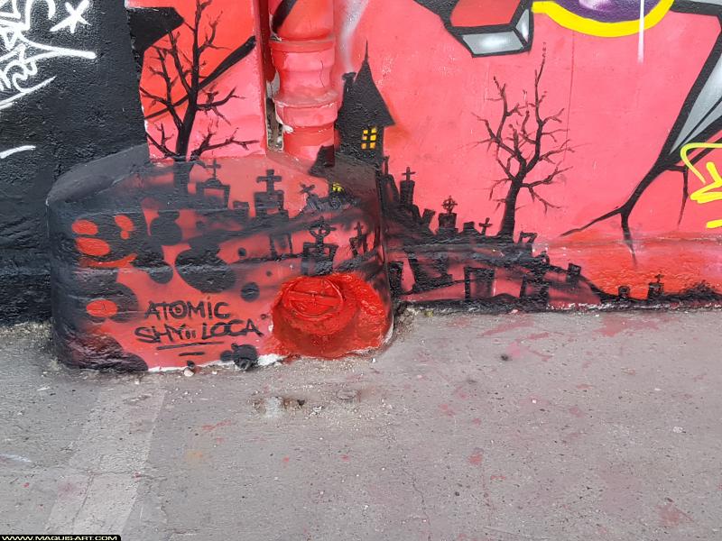 Graffiti de ??? à L'Aérosol Paris (9 août 2017)