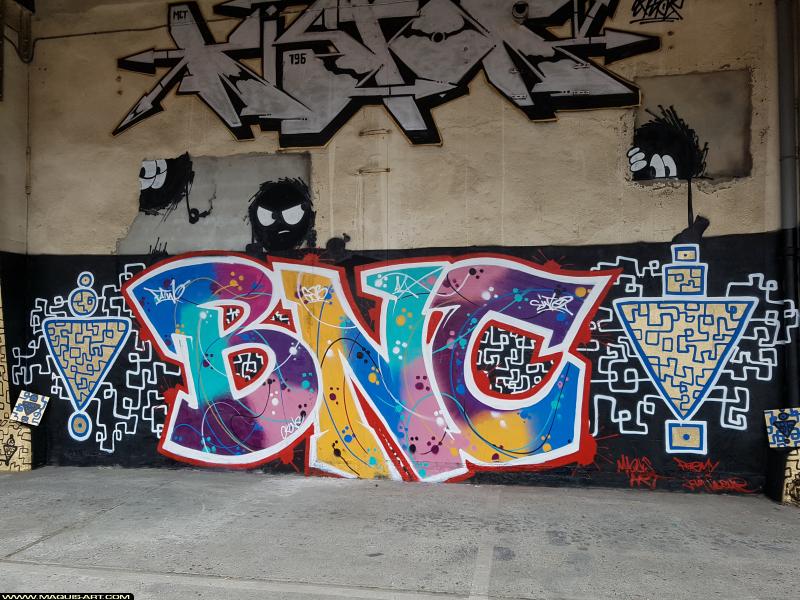 Graffiti de Fatwo à L'Aérosol Paris (9 août 2017)