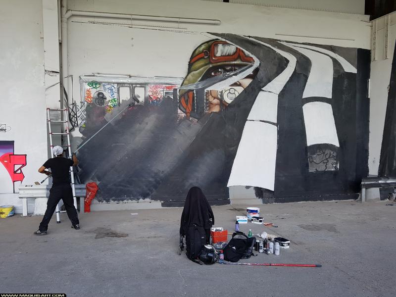 Graffiti à L'Aérosol Paris (10 août 2017)