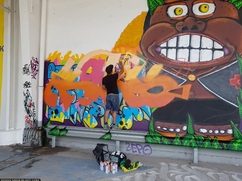 Graffiti de Kars à L'Aérosol Paris (10 août 2017)