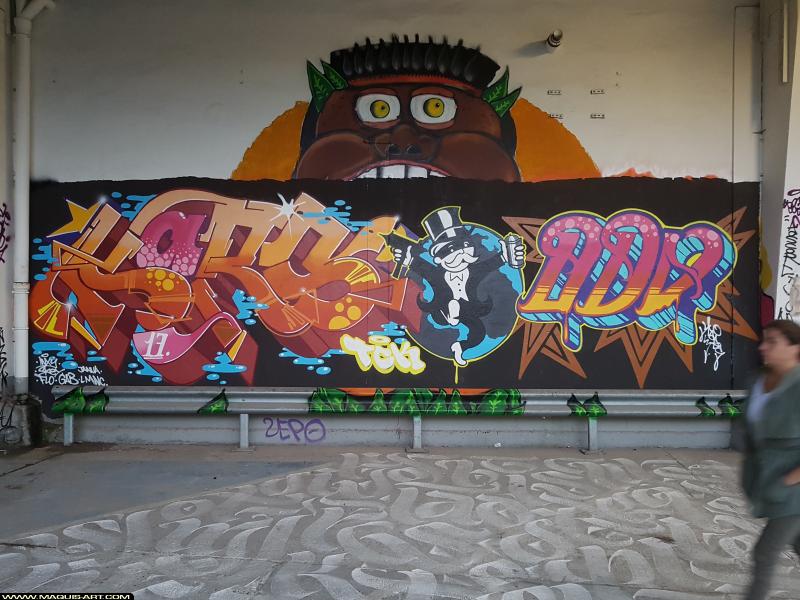 Graffiti à L'Aérosol Paris (13 août 2017)