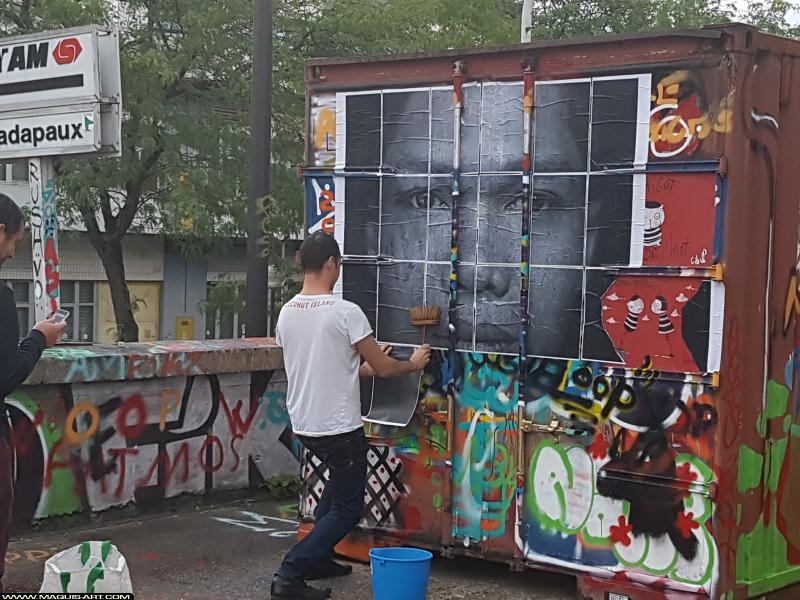 Graffiti de ??? à L'Aérosol Paris (11 août 2017)