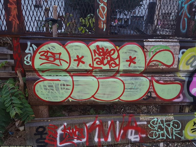 Graffiti de Seze à L'Aérosol Paris (11 août 2017)