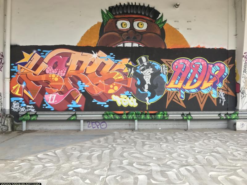 Graffiti de Kars à L'Aérosol Paris (13 août 2017)