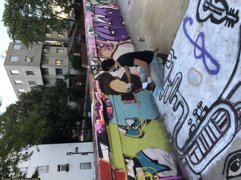 Graffiti de ??? à L'Aérosol Paris (13 août 2017)