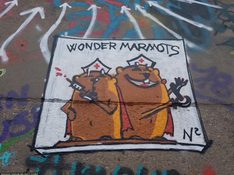 Graffiti de ??? à L'Aérosol Paris (17 août 2017)