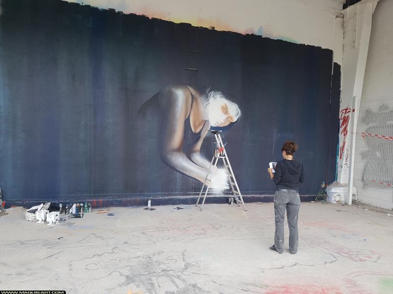 Graffiti de ??? à L'Aérosol Paris (18 août 2017)