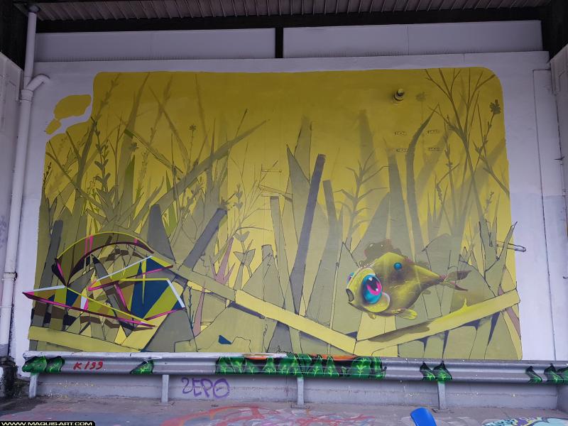 Graffiti de Grisone à L'Aérosol Paris (18 août 2017)