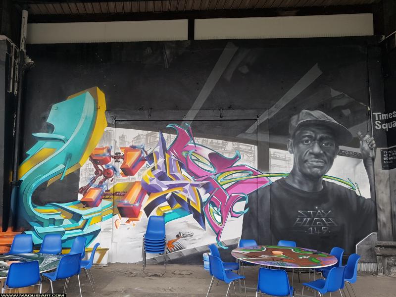 Graffiti à L'Aérosol Paris (19 août 2017)